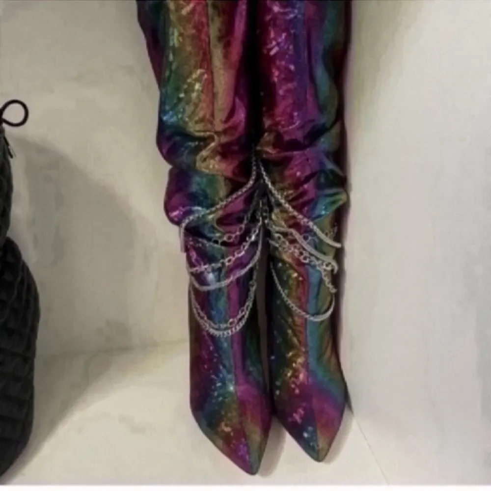 New beautiful Rivet High Heels Shoes 6
